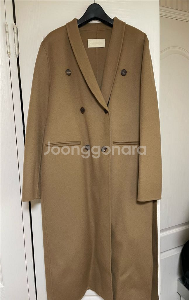 aiou 캐시미어 더블 코트 카멜 (m)--0