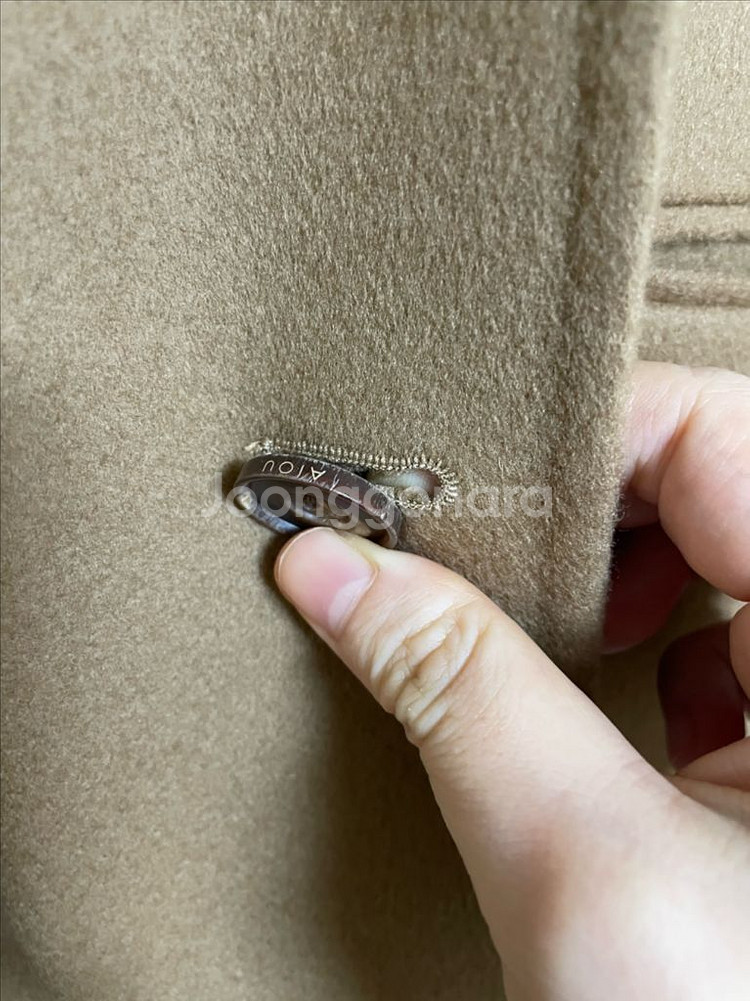 aiou 캐시미어 더블 코트 카멜 (m)--3