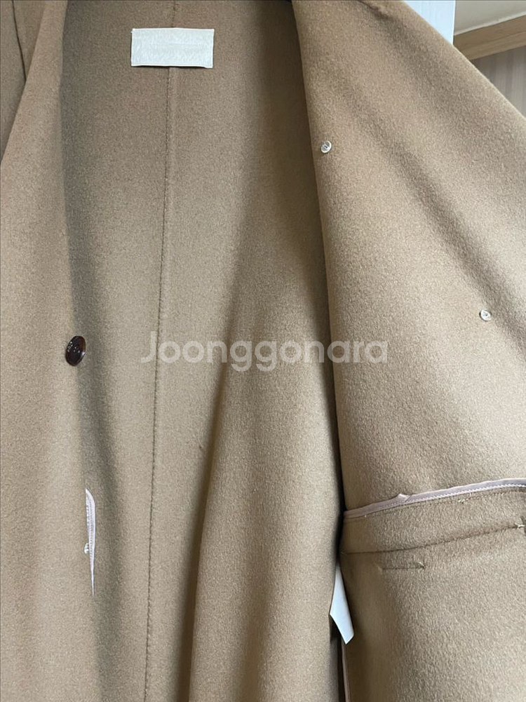 aiou 캐시미어 더블 코트 카멜 (m)--4