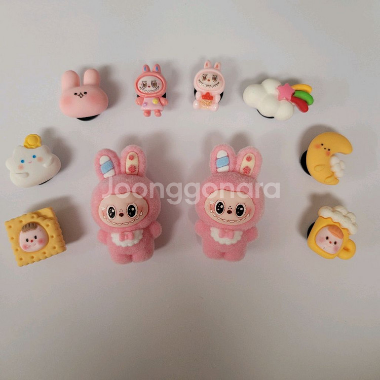 지비츠) 토끼 라부부 진핑크 세트 10P--0