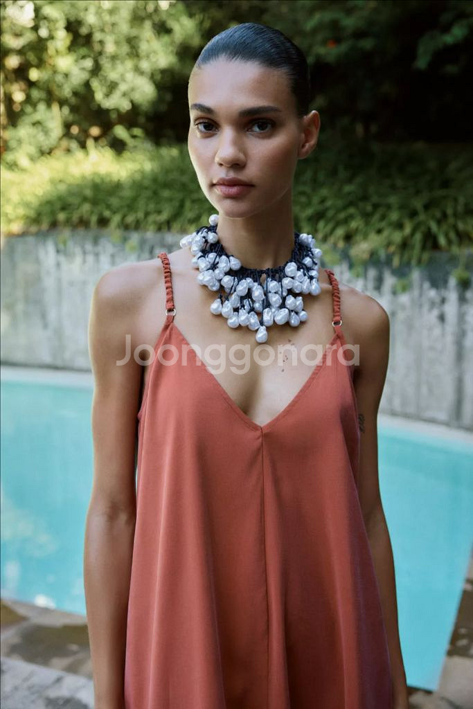 zara 자라 스트랩 롱 원피스 새상품--1