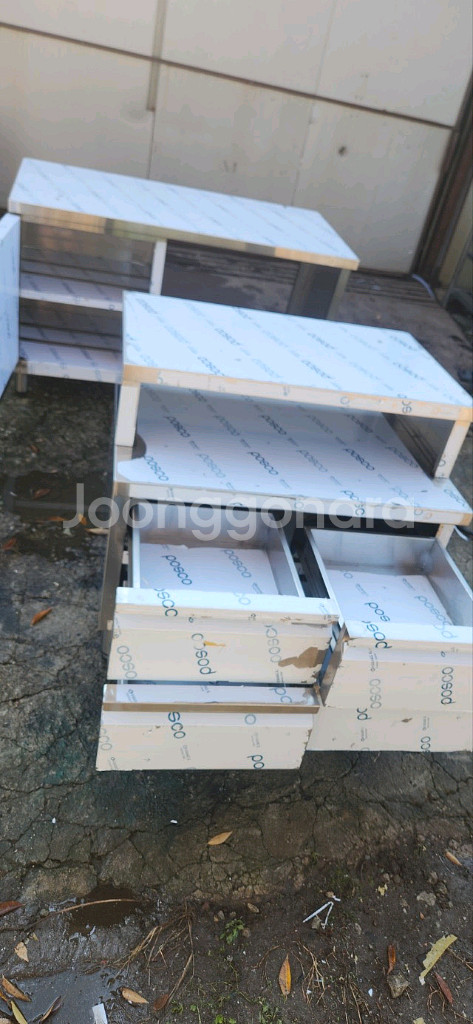 스텐 수납장/작업대/테이블/작업대(미사용품)--2