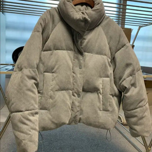 여성 골덴 패딩 점퍼 사이즈M