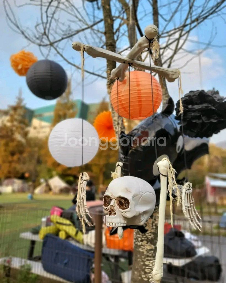 할로원 파티용품 해골모빌--3
