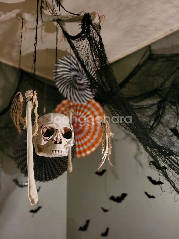 할로원 파티용품 해골모빌--4