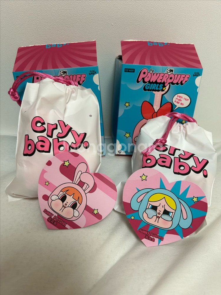 팝마트 크라이베이비 파워퍼프걸 토끼블로섬,토끼버블--0