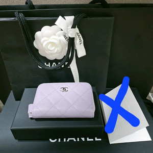 샤넬 클래식 지퍼돌이 카드지갑 라벤더 판매