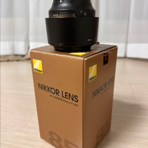 니콘 니코르 85mm 1.8g f마운트 풀박스