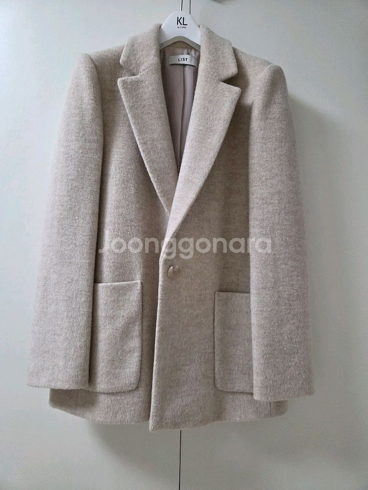 리스트 모직 싱글쟈켓 랑방 모조에스핀--2