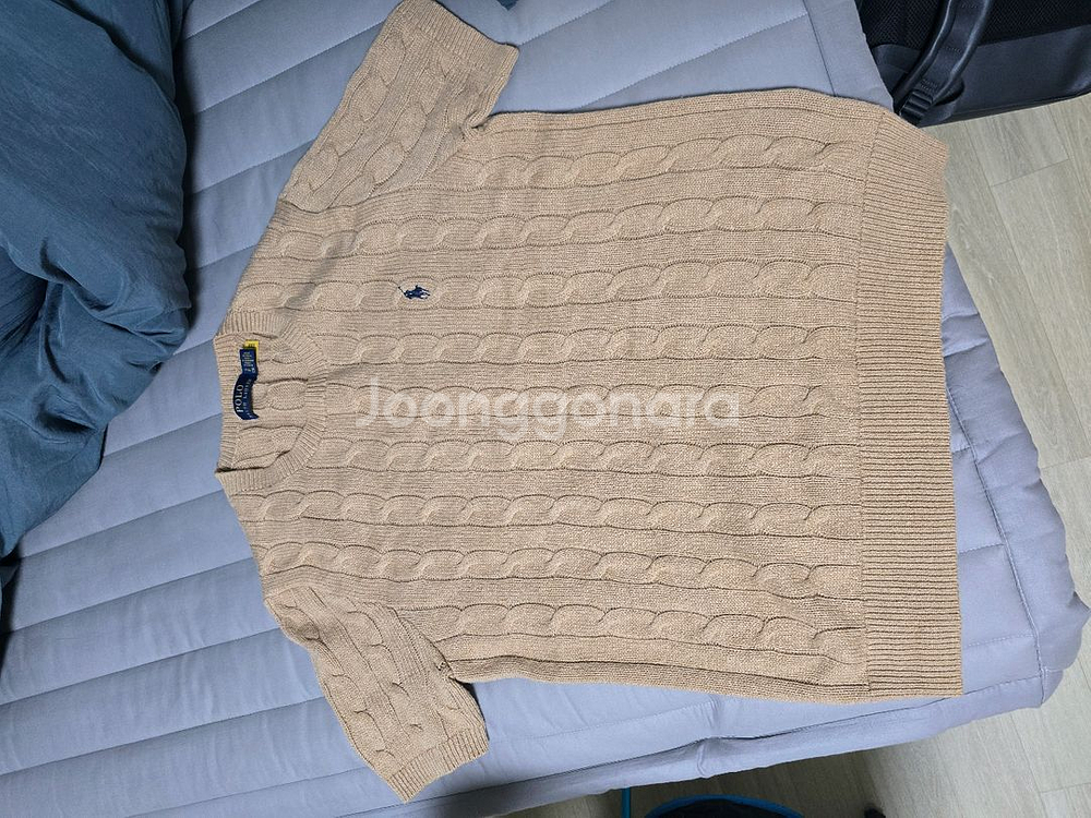 폴로 랄프로렌 케이블 니트 반팔--0