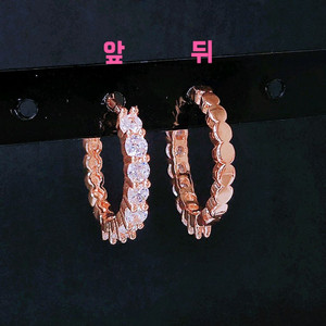 새상품,선물박스포장]스와로브스키 스톤 은침 링귀걸이