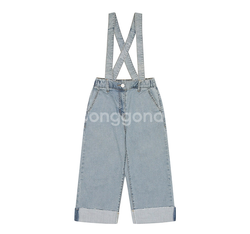 흑청 와이드, 멜빵 와이드 데님 155 2개 일괄--3