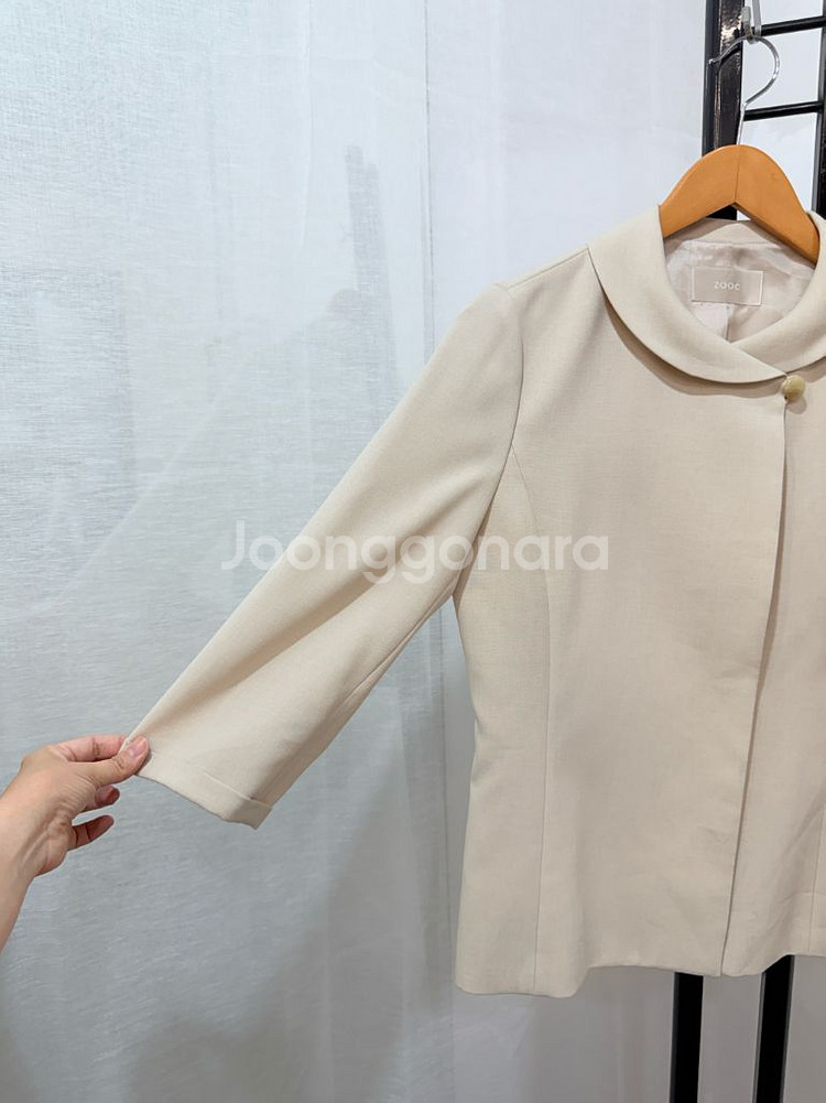 zooc 쥬크 둥근카라 빈티지무드 자켓 7부자켓 365--3
