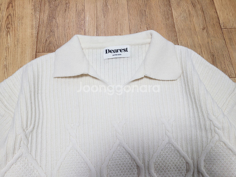 메이비베이비 디어리스트 케이블 카라니트 새상품--1