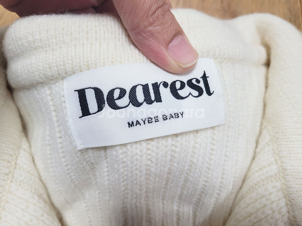 메이비베이비 디어리스트 케이블 카라니트 새상품--5