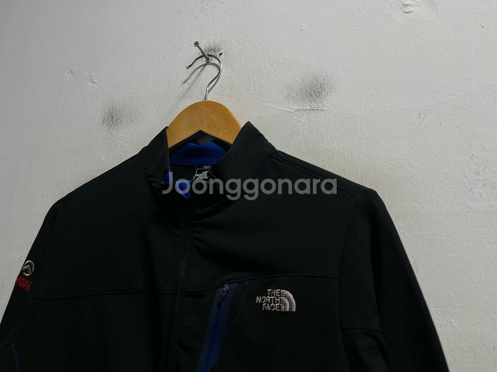 95-100 노스페이스 기능성 스판 반집업 긴팔티--1