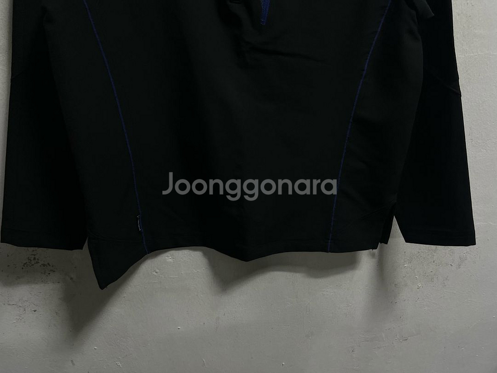 95-100 노스페이스 기능성 스판 반집업 긴팔티--2