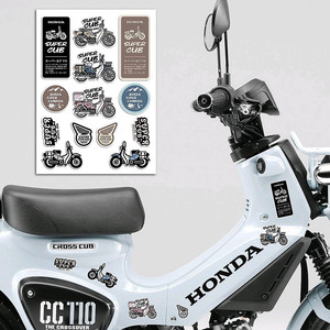 슈퍼커브 헌터커브 CC110 디자인 데칼 반사 스티커 이미지