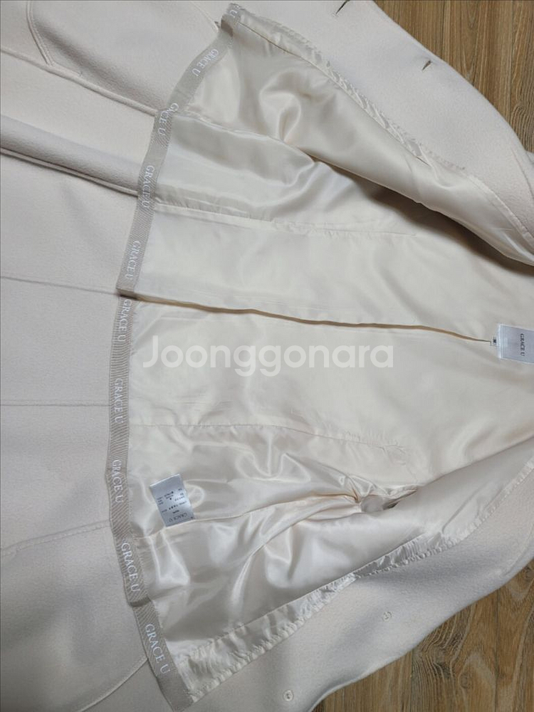 그레이스 유 세티아 싱글 핸드메이드 코트 판매.--4