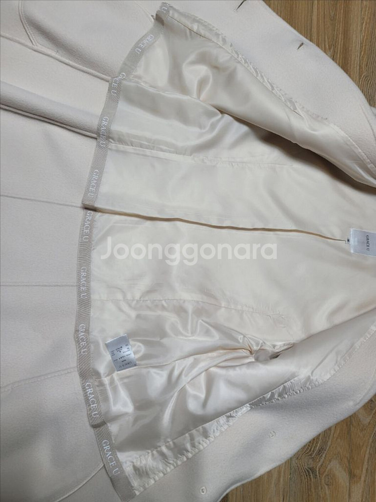 그레이스 유 세티아 싱글 핸드메이드 코트 판매.--9