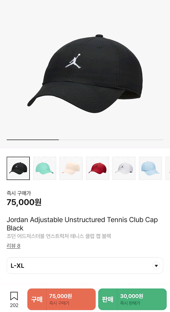 조던 언스트럭처 볼캡 L-XL (FD5185-010)--0