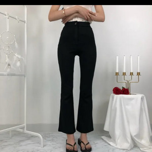 (실착1회)블랙 부츠컷 슬랙스 M