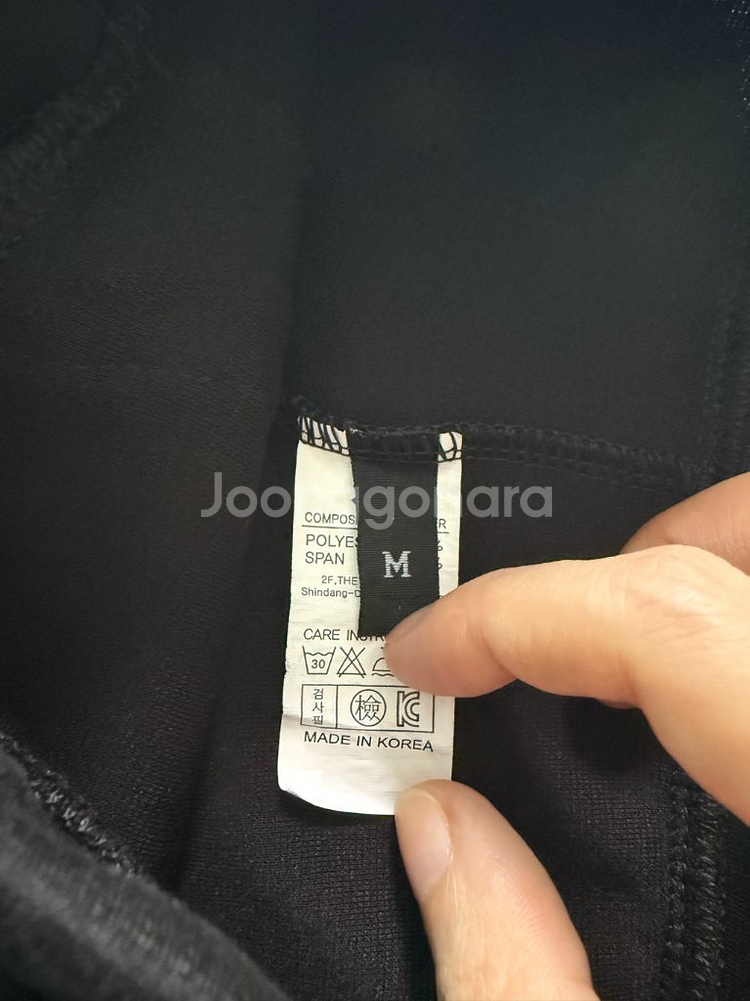 (실착1회)블랙 부츠컷 슬랙스 M--6