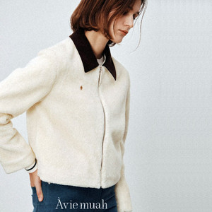 아비에무아 폭스 시어링 크롭자켓 55-66