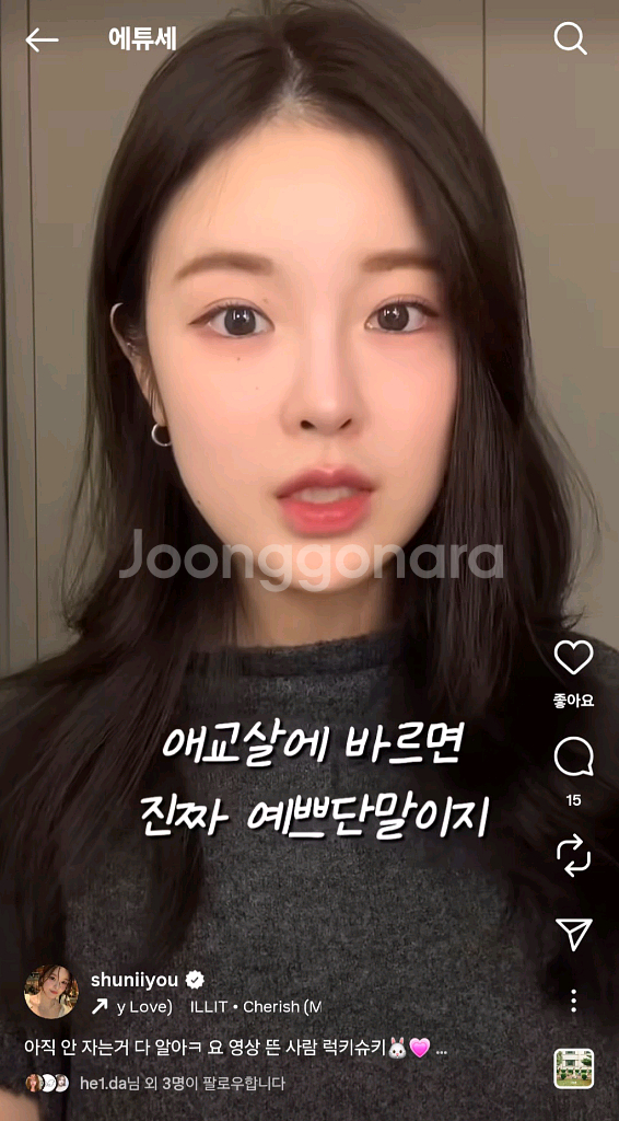 에튜세 토끼핑크 (우사기핑크) 글리터라이너--2