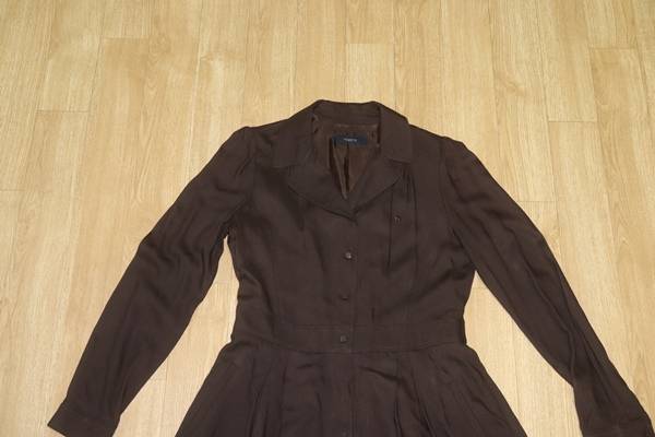 (55원피스)헤지스/진브라운 긴팔원피스--1