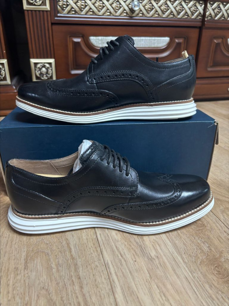 콜한 남성구두 윙팁 블랙 8.5W(운동화기준 270)--8