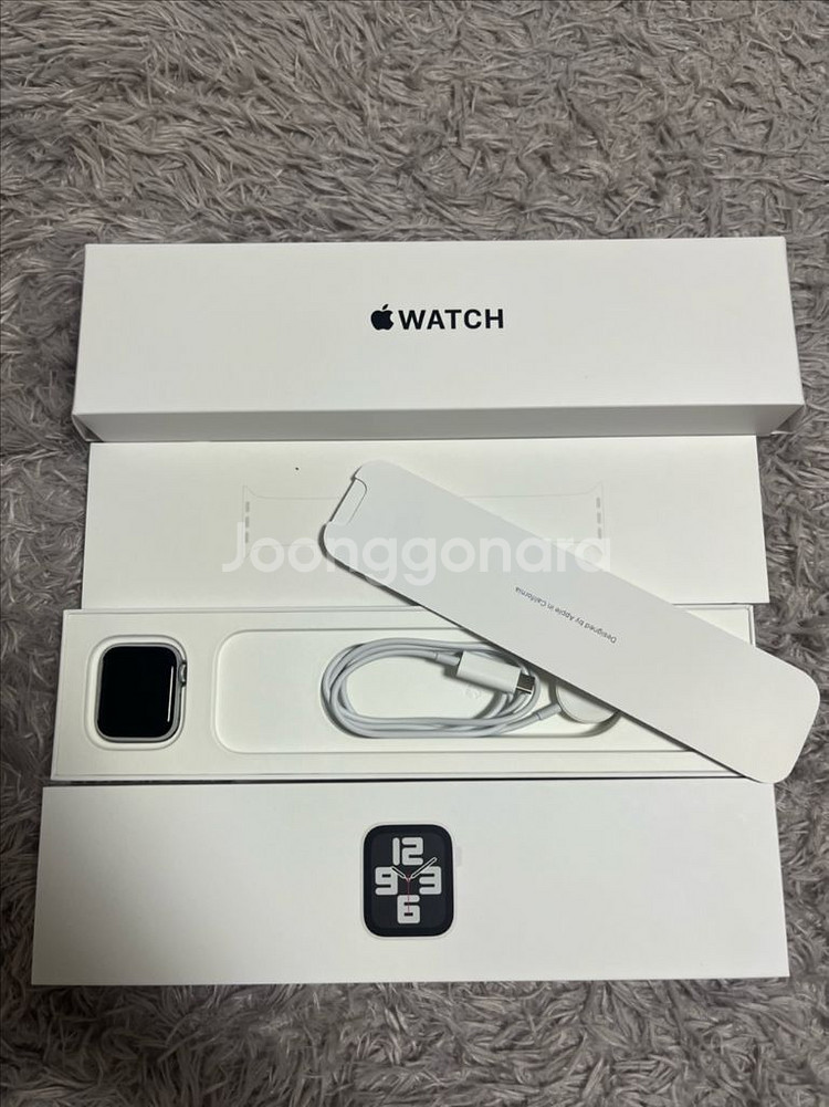 애플워치 se2 실버 풀박스--1