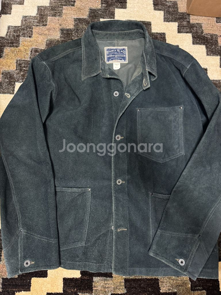 RRL 더블알엘 인디고 러프아웃 스웨이드 자켓 L--2