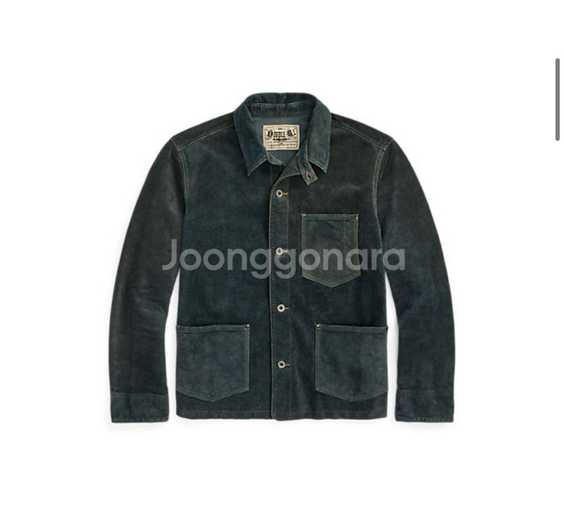 RRL 더블알엘 인디고 러프아웃 스웨이드 자켓 L--0