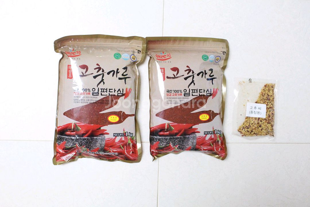 일편단심 고춧가루 2kg + 고추씨 100g 미개봉--0