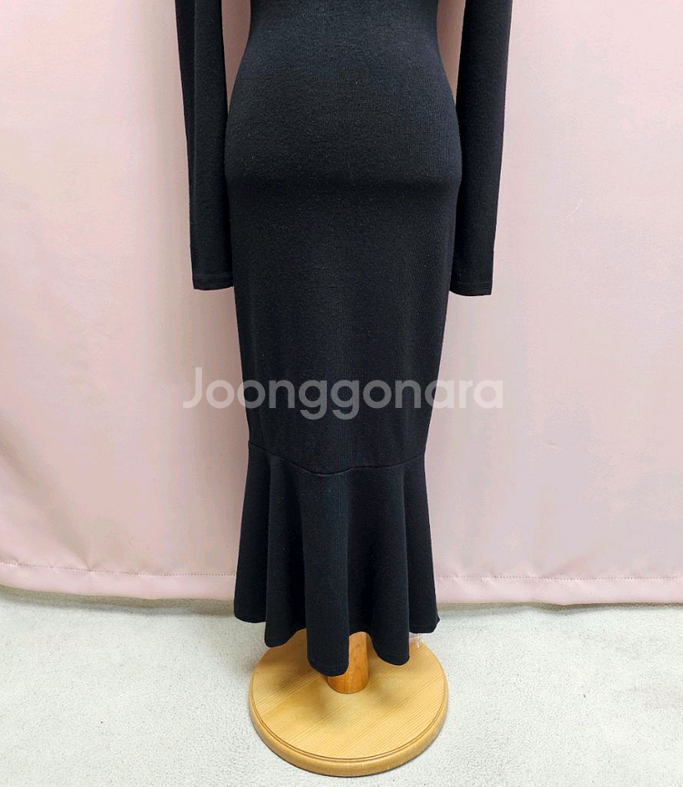 (새상품) 보석 스퀘어넥 머메이드 롱원피스--4