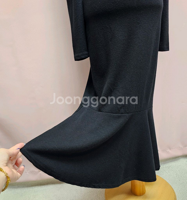 (새상품) 보석 스퀘어넥 머메이드 롱원피스--5