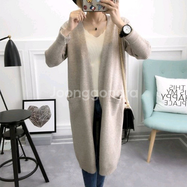 데일리 로브 롱 가디건--0