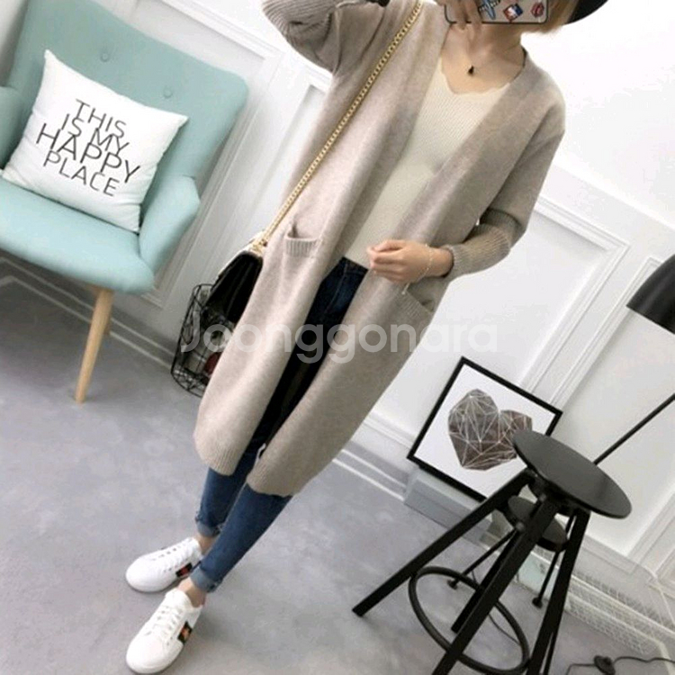 데일리 로브 롱 가디건--2