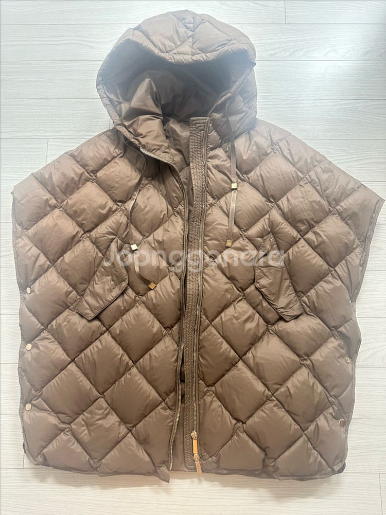 후드 패딩 베스트--0