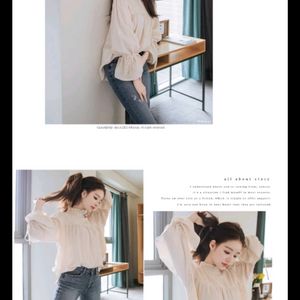아뜨랑스 사랑스러운 러블리 블라우스(새상품)-마지막가격