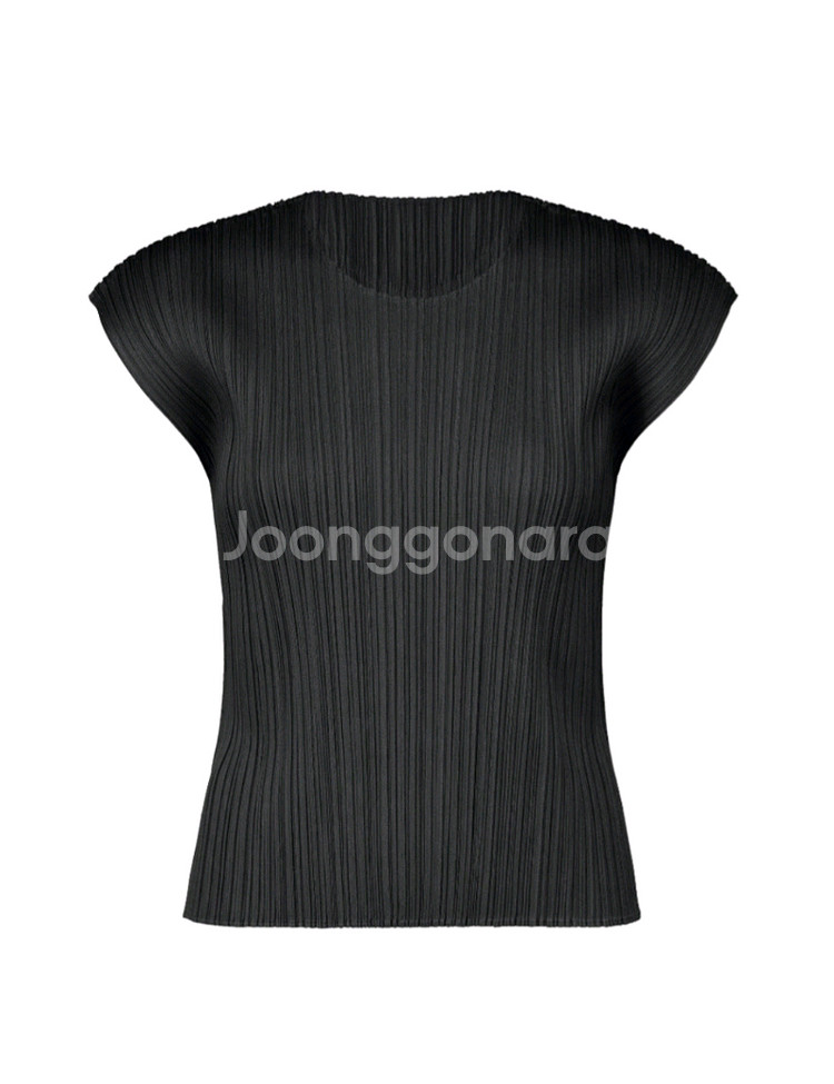 플리츠플리즈 7월 먼슬리 탑 반팔탑--0