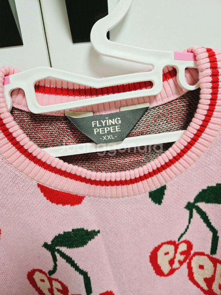 [플라잉페페] 체리 니트 원피스 XXL--3