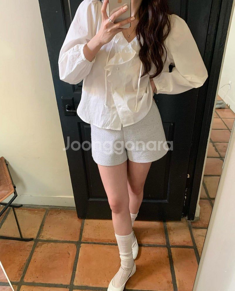 리에뜨 벨 트위드 팬츠--0