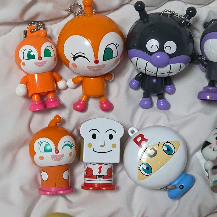 호빵맨 고전 피규어 가챠 메론빵맨 세균맨식빵맨베이비맨카 이미지