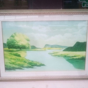 시냇물 풍경 대형 유화