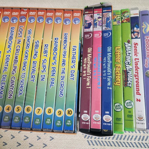 무지개물고기 dvd 세트 + 위씽투게더.텔레토비.립프로