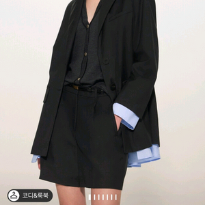 24 타임 울텍스처 블록 백 슬릿 자켓(새상품)
