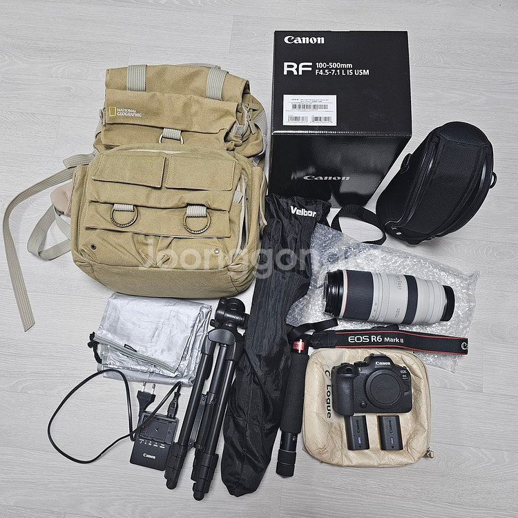 캐논 R6 Mark II + RF 100-500 +--0