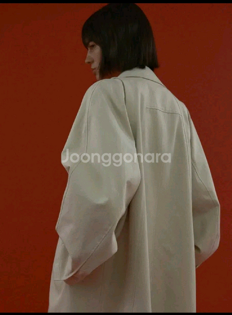 에토스 코트 ROUNDED TRENCH COAT(크림)--12